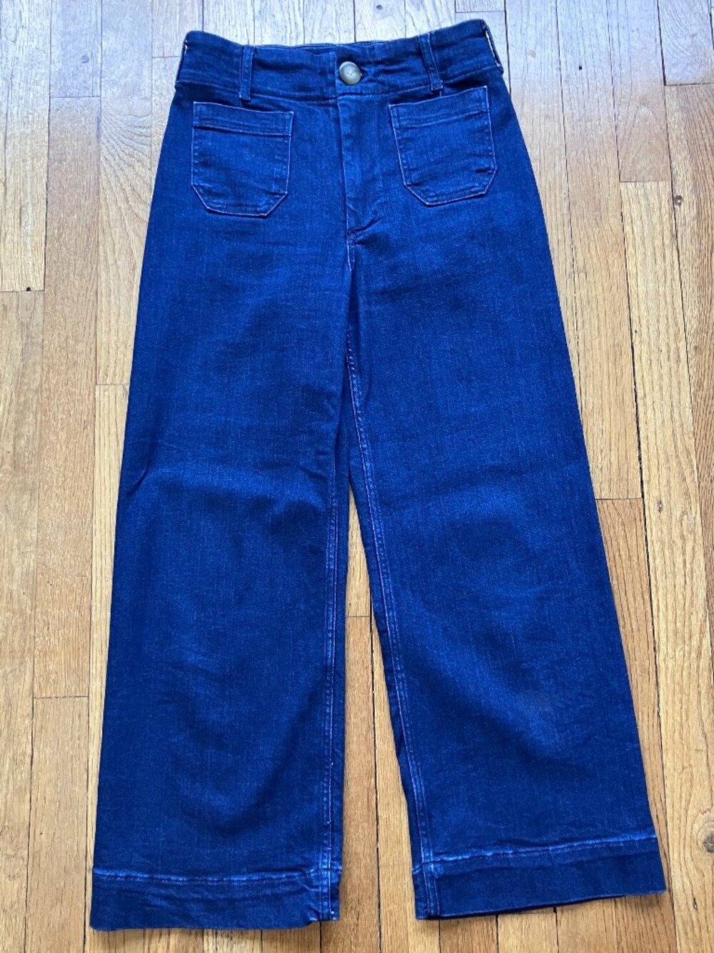 Maeve by Anthropologie 30 Denim Colette Cropped Wide-Leg Pants